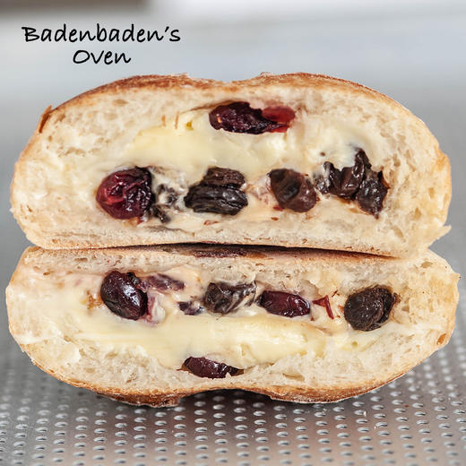 蔓越莓芝士软欧T55【鲁邦种天然酵母，健康饮食推荐】 商品图1