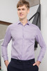 callisto浅紫丝绵混纺衬衫  SQSTL029C 商品缩略图0