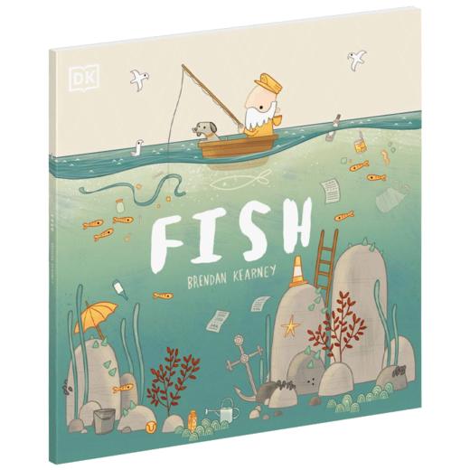 林金德斯利鱼儿 英文原版 Fish 环境保护儿童英语启蒙认知故事绘本 回收利用保护海洋环境 亲子互动读物 英文版进口原版书籍 商品图0