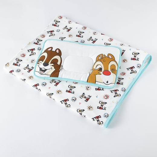 英氏婴儿春夏季薄款小被子定型枕2件套装空调盖被YEBZJ11003A01 商品图4