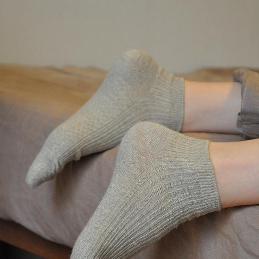 麻+汉麻袜 短袜 商品图3