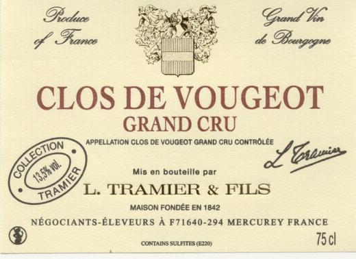 特拉米庄园武若特级园干红2013 Clos de Vougeot Grand Cru L.TRAMIER Files 商品图2