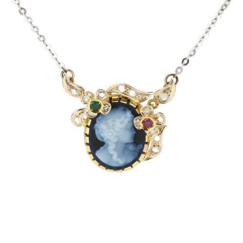 qi ta pin pai(其它品牌) 古董卡梅奥项链/展会专拍不退不换 商品图1