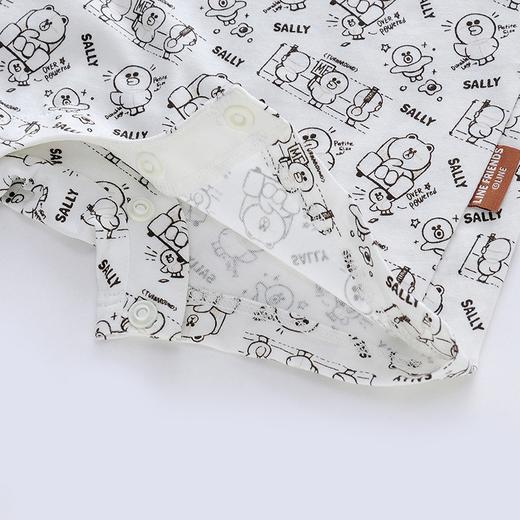 英氏婴儿短哈连体衣宝宝纯棉爬服夏款卡通连体哈衣YRHBJ21602A01 商品图2