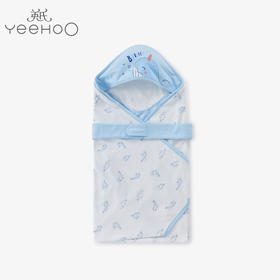 英氏婴儿抱被 男女宝新生儿春夏薄款舒适柔软抱毯YEBAJ21005A01