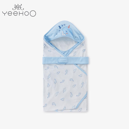英氏婴儿抱被 男女宝新生儿春夏薄款舒适柔软抱毯YEBAJ21005A01 商品图0