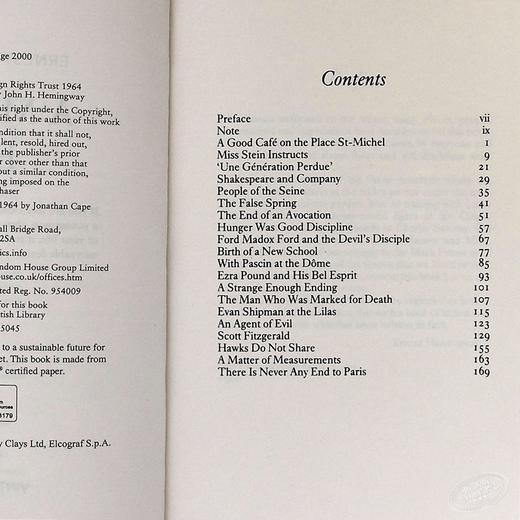 【中商原版】海明威：流动的盛宴 英文原版 Hemingway: Moveable Feast Ernest Hemingway 商品图4