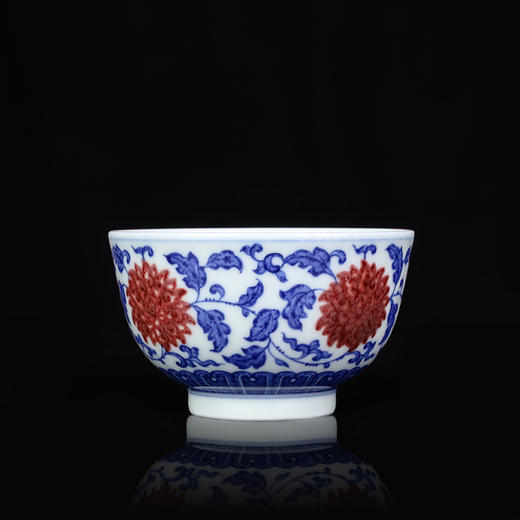 青花釉里红缠枝杯 商品图2