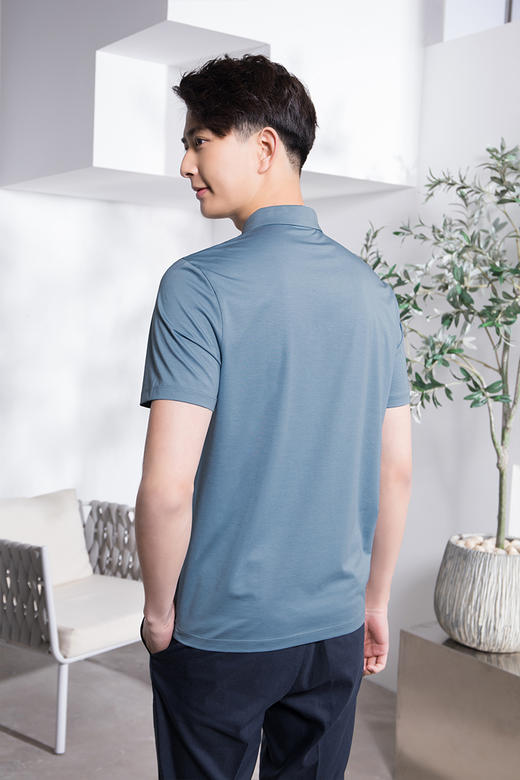 callisto玉蚕丝翻领T恤  SQTSS193C 商品图3