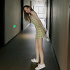 2022春夏季新款韩版牛油果绿色连衣裙女chic温柔吊带裙短款仙女 商品缩略图3
