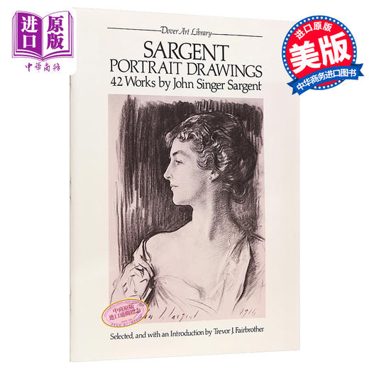 【中商原版】Sargent Portrait Drawings 进口艺术 萨金特的42幅肖像画 商品图0