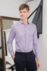 callisto浅紫丝绵混纺衬衫  SQSTL029C 商品缩略图1