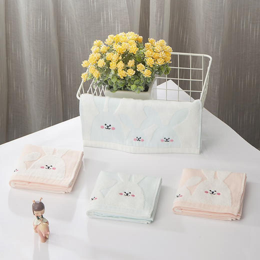 【专柜多样屋】-面巾2条装30只单纱毛巾不掉毛速干儿童毛巾成人洗澡巾 擦脸巾 擦汗巾 喂奶巾 口水巾 商品图2