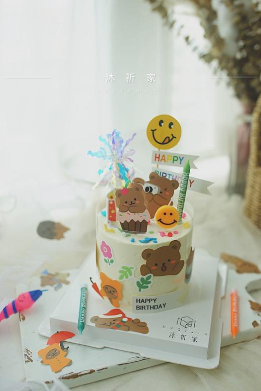 ins小熊贴纸主题蛋糕 商品图1