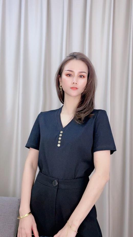 女V领短T13306 商品图3