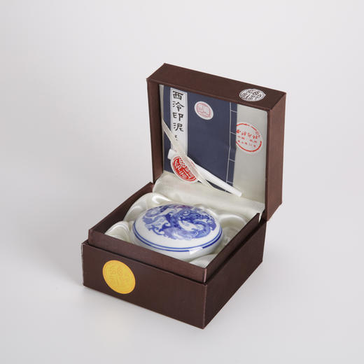 西泠印泥 美红朱砂印泥 书法篆刻绘画写作专用仿古西泠印泥 锦盒包装 30g 商品图3