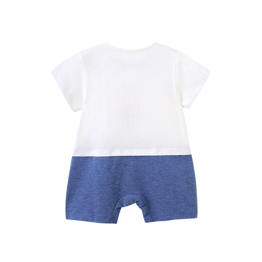 英氏婴儿短袖连体衣宝宝哈衣拼接卡通哈衣可爱爬服YRHBJ21601A01 商品图3