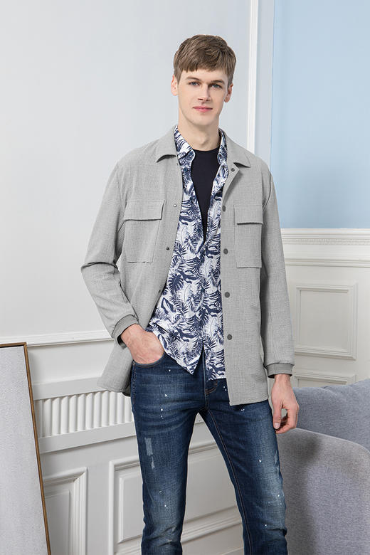 callisto微泡弹力风衣  SQFES033Y LG 商品图0