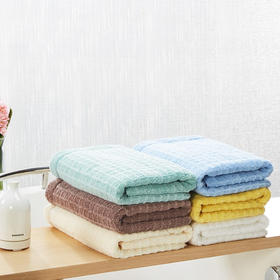 【多样屋专柜】莫兰迪抗菌浴巾+面巾组合/水蓝/T