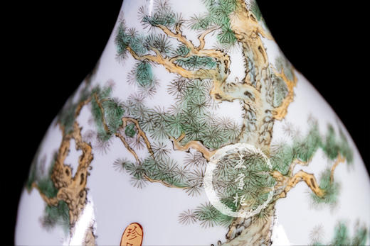 杨海新:粉彩圣人施教图胆瓶 商品图4