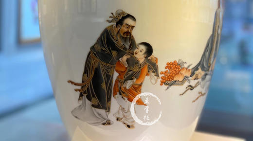 御瓷坊：珐琅九子蟠桃赏瓶 商品图5