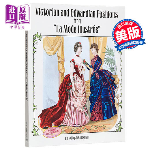 【中商原版】维多利亚与爱德华时代服装款式 英文原版 艺术设计 Victorian and Edwardian Fashions JoAnne Olian Dover 商品图0