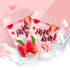 天润淘桃自由酸奶400g