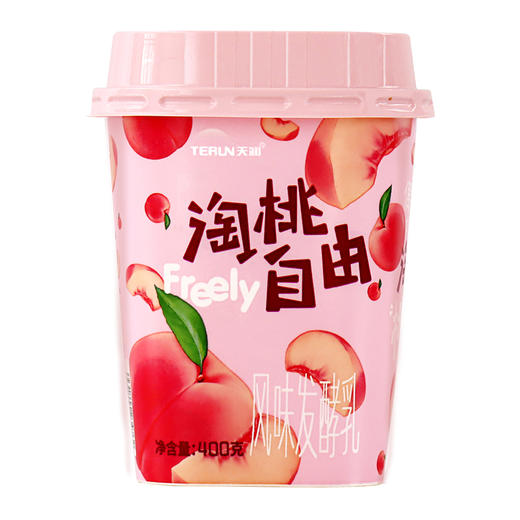 天润淘桃自由酸奶400g 商品图2
