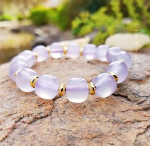 天然玉髓路路通手链 商品图4