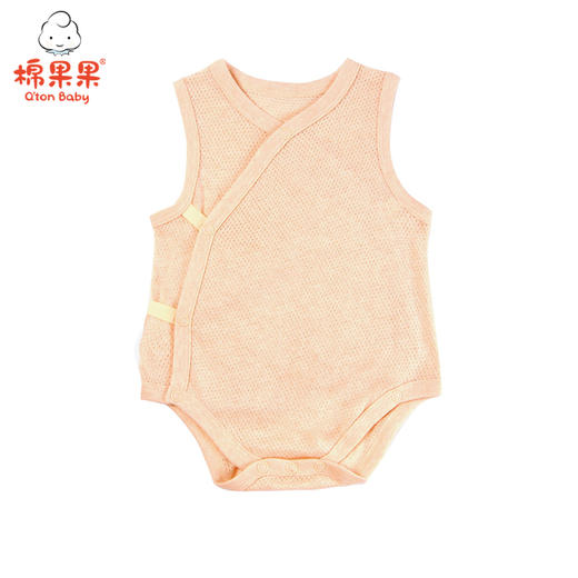 棉果果夏季新疆彩棉男女童偏襟三角连体衣M201710117230 商品图0