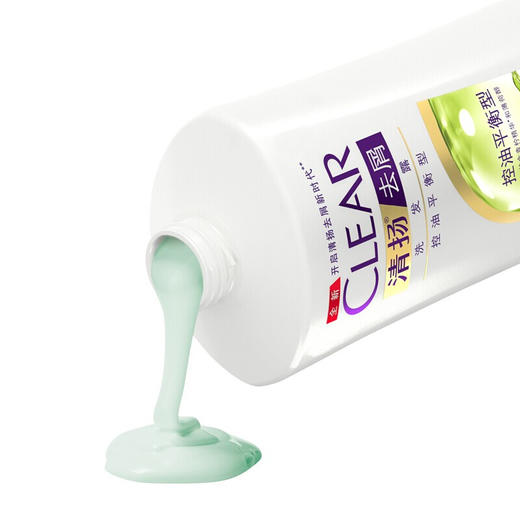 清扬去屑洗发露控油平衡型白瓶650g 商品图1