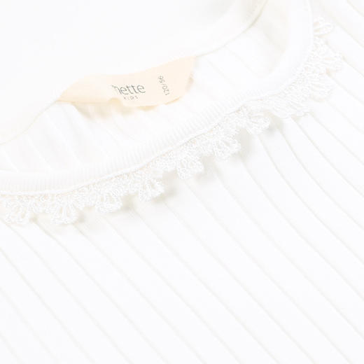 【坑条弹力t恤】夏新品女童短袖圆领t恤修身坑条弹力上衣 商品图9