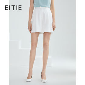 EITIE爱特爱夏季新款宽松显瘦舒适轻薄通勤百搭阔脚西装短裤B2105706