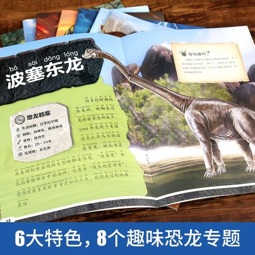 恐龙百科（套装共8册） 科普百科 7-10岁 6大特色 8个趣味恐龙专题 商品图2