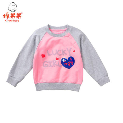 棉果果春秋款女童圆领卫衣M122180218062 商品图0