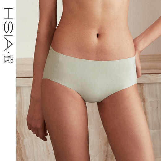 HSIA遐无痕内裤 莫代尔点胶女纯棉裆高弹力无压随心裁裸感亲肤透气中腰平角裤 商品图1