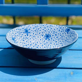 日式斗笠面碗  |  日式家用陶瓷和风餐具斗笠大号单个网红釉下彩高档面碗！