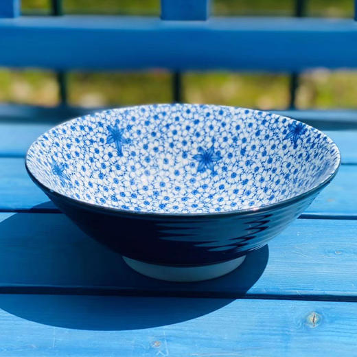 日式斗笠面碗  |  日式家用陶瓷和风餐具斗笠大号单个网红釉下彩高档面碗！ 商品图0