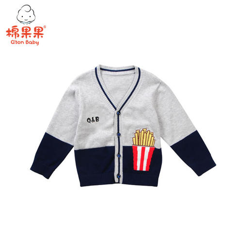 棉果果春秋款男童对开毛衫M112161518097 商品图0