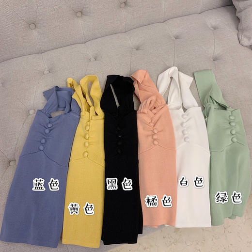 夏季新款时尚冰丝针织吊带背心女外穿无袖性感上衣修身内搭打底衫 商品图3