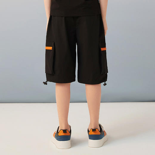 【童装工装裤】夏新品男童直筒工装裤时尚多口袋薄款五分中裤 商品图3