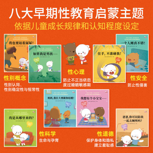 人民日报推荐的3-8岁必读绘本《歪歪兔儿童性关怀系列图画书》（全8册）——让孩子学会自我保护，防止性侵害 商品图1