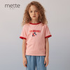 【纯棉撞色印花T恤】夏季新品女童薄款T恤圆领撞色短袖上衣 商品缩略图1
