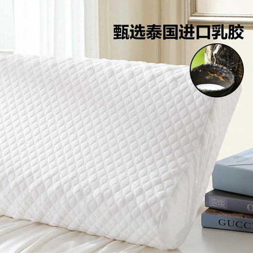 LOVO乐蜗家纺 经典泰国乳胶按摩枕/对枕 商品图5