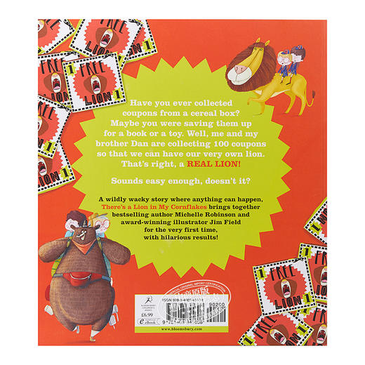 【中商原版】Jim Field：There's a Lion in My Cornflakes 玉米片上的狮子 低幼亲子故事绘本 平装 英文原版 商品图1