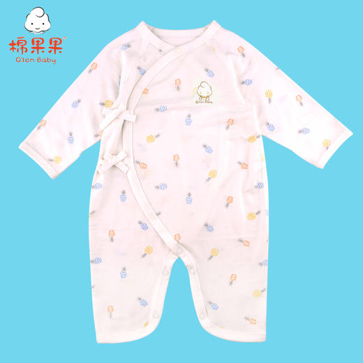 棉果果夏季新品内衣男童女童莫代尔蝴蝶连体衣连身衣哈衣M201726421226 商品图0
