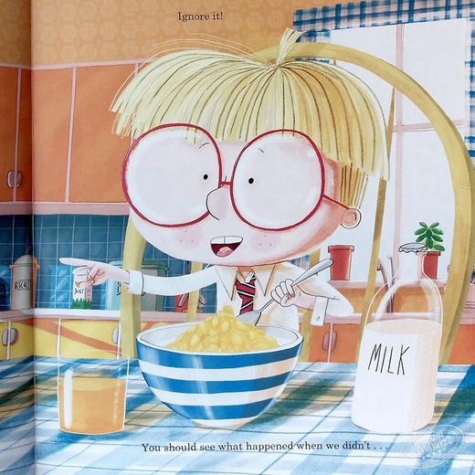 【中商原版】Jim Field：There's a Lion in My Cornflakes 玉米片上的狮子 低幼亲子故事绘本 平装 英文原版 商品图6