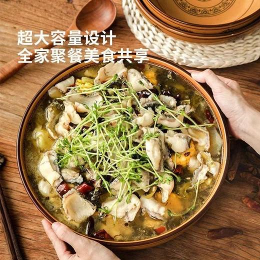 【大容量 全家美食共享】陶瓷大碗大汤碗面碗家用水煮鱼大碗盆餐饮用具 商品图5