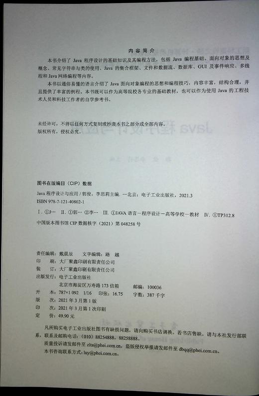 Java程序设计与应用 商品图1