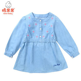 棉果果春秋季女童长袖连衣裙M122700218073